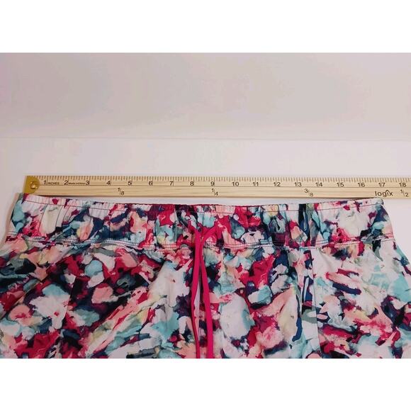 Avia Activewear Running Shorts Womens Large Breathable Lined Pink Floral - Picture 8 of 10